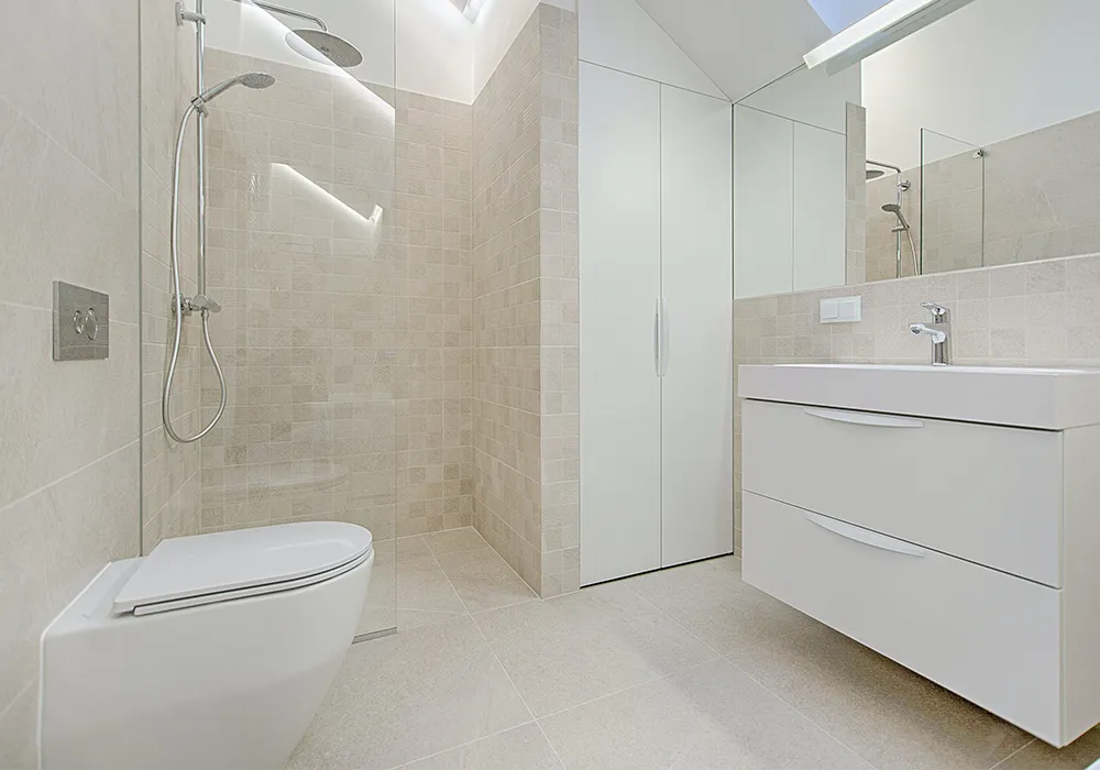 Partial Bathroom Renovation - AE Wide Constructions