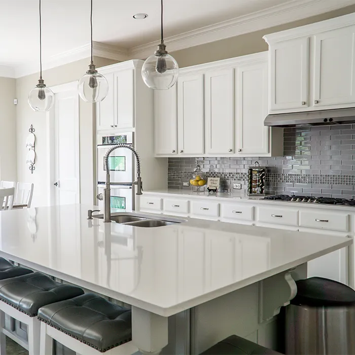 White Kitchen Renovation - AE Wide Constructions